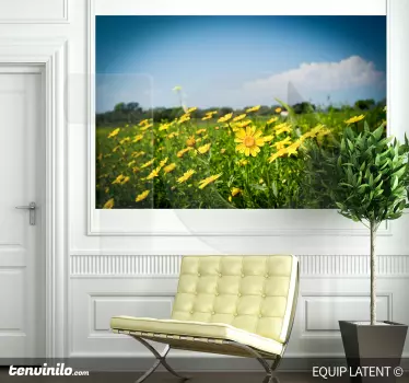 Autocolante decorativo campo de margaridas - TenStickers