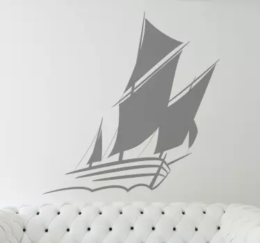 Autocolante decorativo caravela - TenStickers