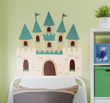 Vinil cabeceira Castelo infantil - TenStickers
