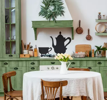 Autocolante decorativo chaleira vintage - TenStickers