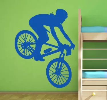Autocolante decorativo ciclista BTT - TenStickers