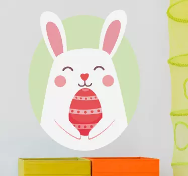 Autocolante decorativo coelho da pascoa. - TenStickers