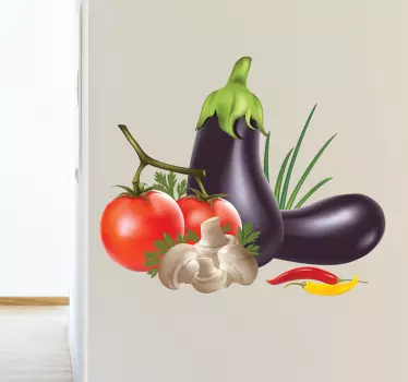 Autocolante decorativo comida saudável - TenStickers