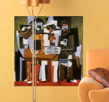 Autocolante decorativo cubismo Picasso - TenStickers