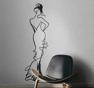 Autocolante decorativo dança no varão - TenStickers