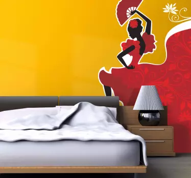 Autocolante decorativo dançarina de flamenco - TenStickers