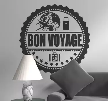 Autocolante decorativo de boa viagem - TenStickers