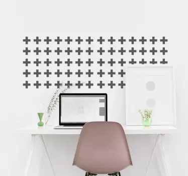 Autocolante decorativo de cruzes - TenStickers