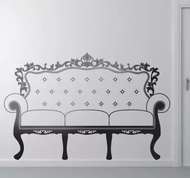 Autocolante decorativo de objetos sofá francês - TenStickers