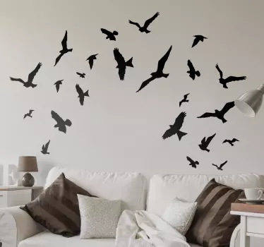 Autocolante decorativo de pássaros a voar - TenStickers