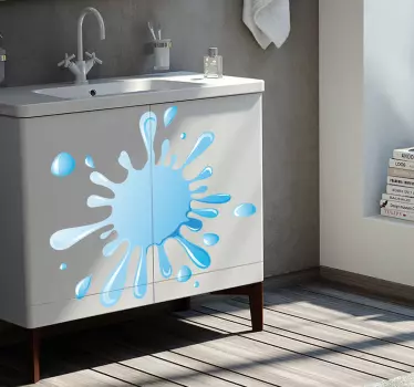 Autocolante decorativo de respingos de água - TenStickers