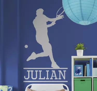 Autocolante decorativo de silhuetas Jogador de ténis - TenStickers