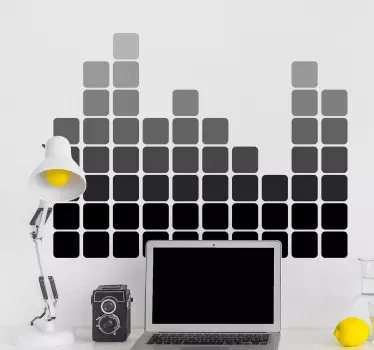 Autocolante decorativo equalizador de som - TenStickers