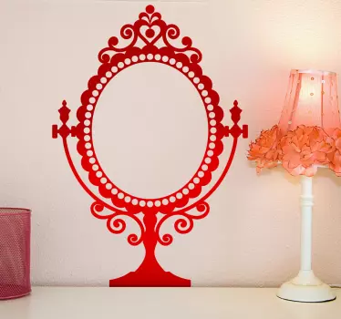 Autocolante decorativo espelho vintage - TenStickers