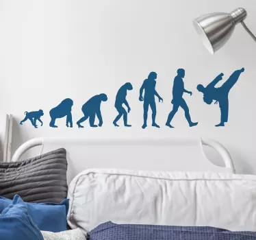 Autocolante decorativo evolução Karate - TenStickers