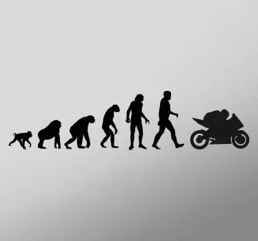 Autocolante decorativo evolução motas - TenStickers
