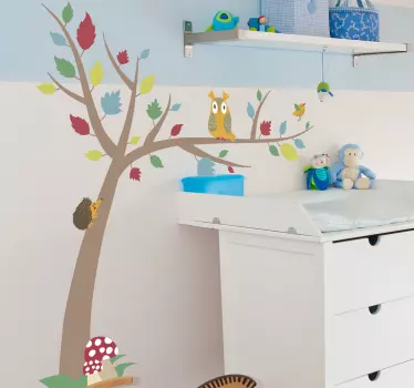 Autocolante decorativo folhas de Outono - TenStickers