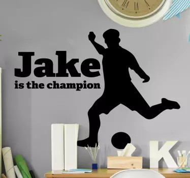 Autocolante decorativo futebol Atirar futebol - TenStickers