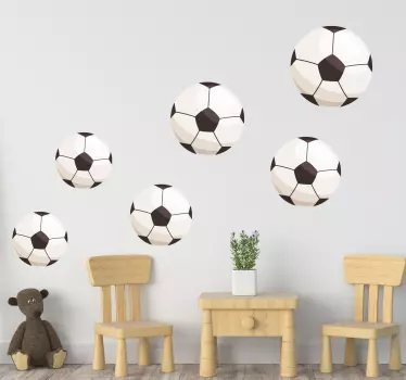 Autocolante decorativo futebol Cabeceira de bola de futebol - TenStickers