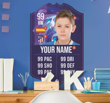Autocolante decorativo futebol Cartão fifa - TenStickers