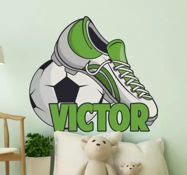 Autocolante decorativo futebol Chuteira e bola de futebol persona - TenStickers