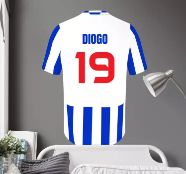 Autocolante decorativo futebol T-shirtportugal porto - TenStickers