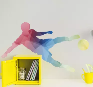 Autocolante decorativo futebol Tiro espetacular - TenStickers