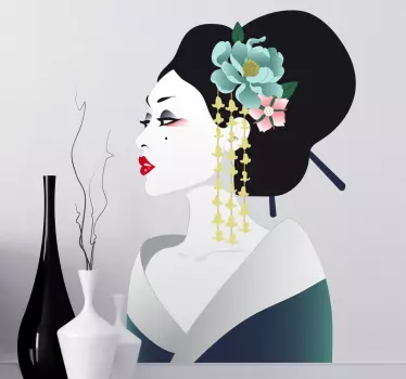Autocolante decorativo Geisha - TenStickers