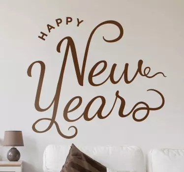 Autocolante decorativo Happu New Year - TenStickers