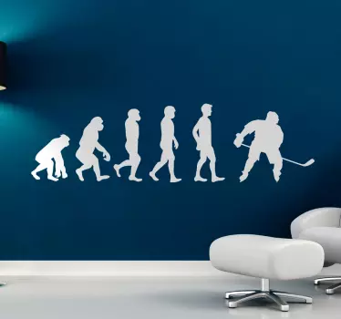Autocolantes decorativos de outros desportos Evolução do hóquei - TenStickers