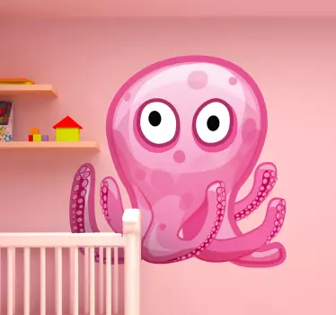 Autocolante decorativo infantil polvo cor-de-rosa - TenStickers