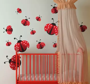 Autocolante decorativo joaninhas - TenStickers