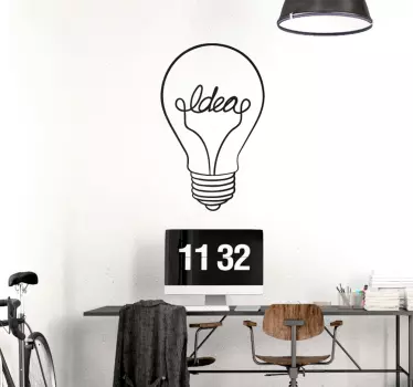 Autocolante decorativo lâmpada ideias - TenStickers