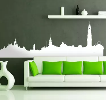 Autocolante decorativo linha do horizonte Porto - TenStickers