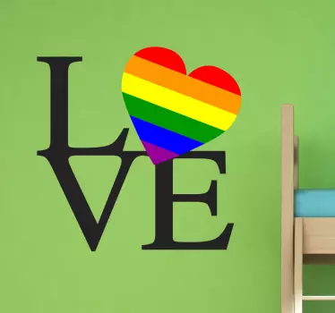 Autocolante decorativo Love gay - TenStickers