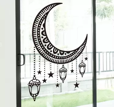 Autocolante decorativo lua árabe - TenStickers