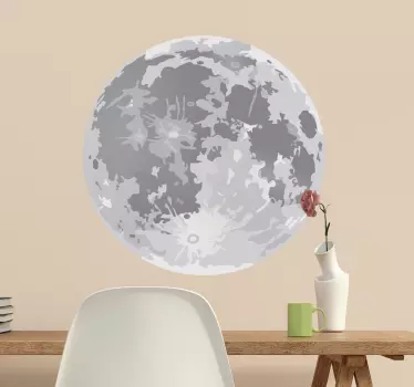 Autocolante decorativo lua cheia - TenStickers