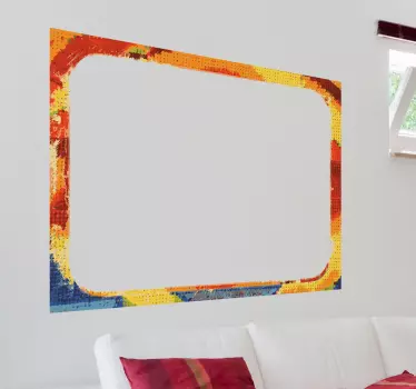 Autocolante decorativo moldura colorida - TenStickers