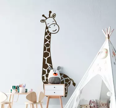 Autocolante decorativo para bebé Girafa bebê caminhando - TenStickers