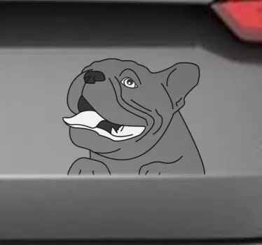 Autocolante decorativo para carros cão adorável - TenStickers