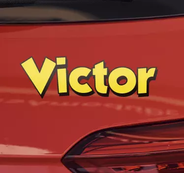Autocolante para carros cartas de valentino - TenStickers