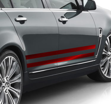 Autocolante decorativo para carros Faixa vermelha - TenStickers