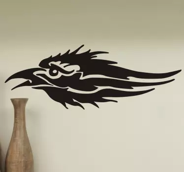 Autocolante decorativo para carros ícone de corvo - TenStickers