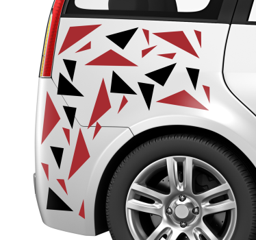 Autocolante decorativo para carros Triângulos modernos - TenStickers