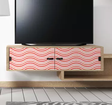 Vinil autocolante decorativo de móveis ondas de coral - TenStickers
