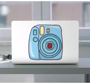 Autocolante decorativo para PC Câmera polaroid pequena - TenStickers