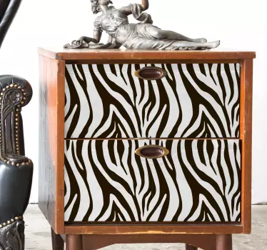 Autocolante decorativo para PC Padrão de zebra - TenStickers