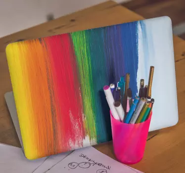Autocolante decorativo para PC Respingo de gotejamento de arco-ír - TenStickers