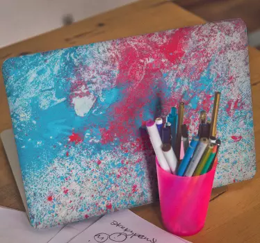 Autocolante decorativo para PC Respingo manchado - TenStickers