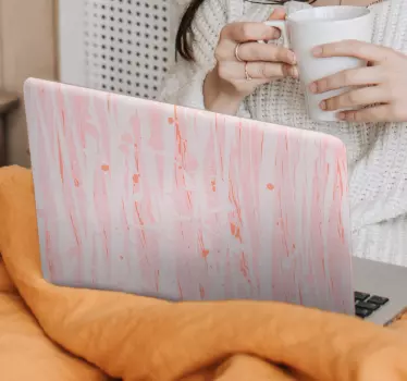 Autocolante decorativo para PC Respingo pastel - TenStickers